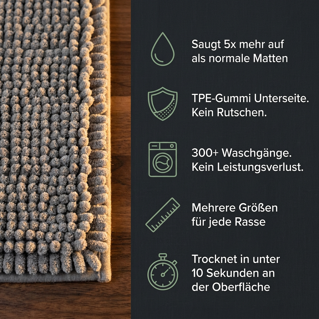 Tapsira Pfotenmatte — Premium Mikrofaser